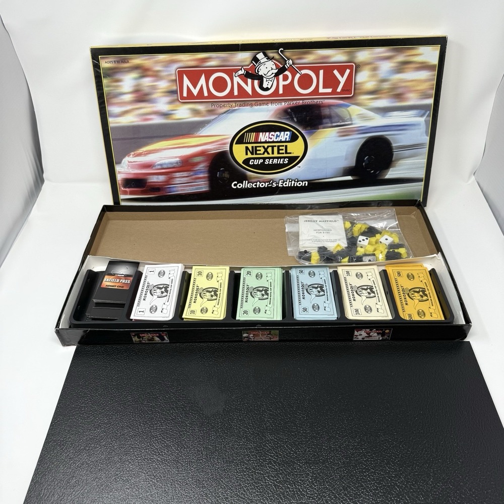 Nascar Nextel Cup Series Collector's Edition Monopoly Board Game 100% Complete